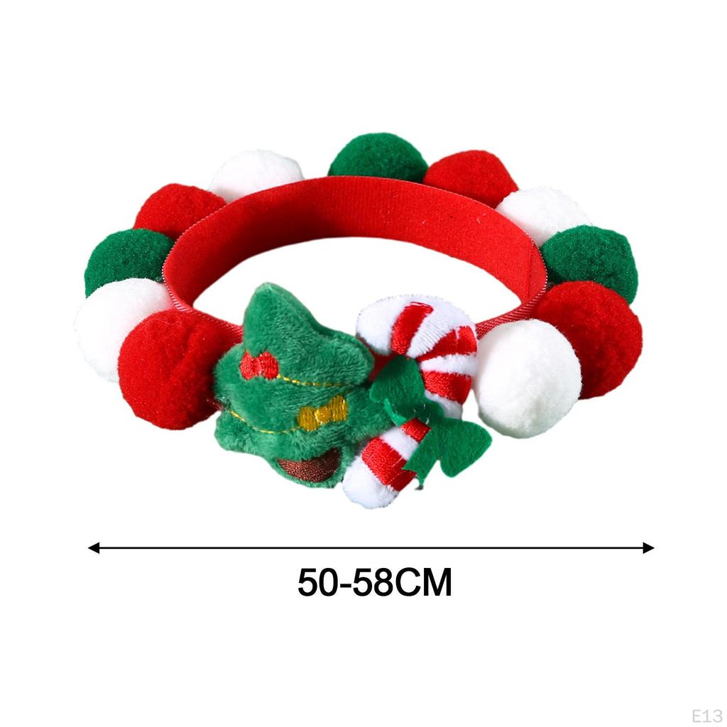 Cat Collars Decorative Plush Balls Puppy Collar Pet for Taking Photo Gifts