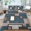 3D Family Bedding Single Double Bed Full Size Vintage Graphic Printed Bedding Geometric Pattern Pillowcase and Quilt Cover Washable Home Decoration