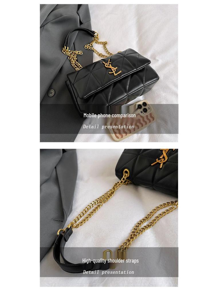 Elegant Women's Diamond Chain Shoulder Bag - 2025 Trendy Versatile Fashion