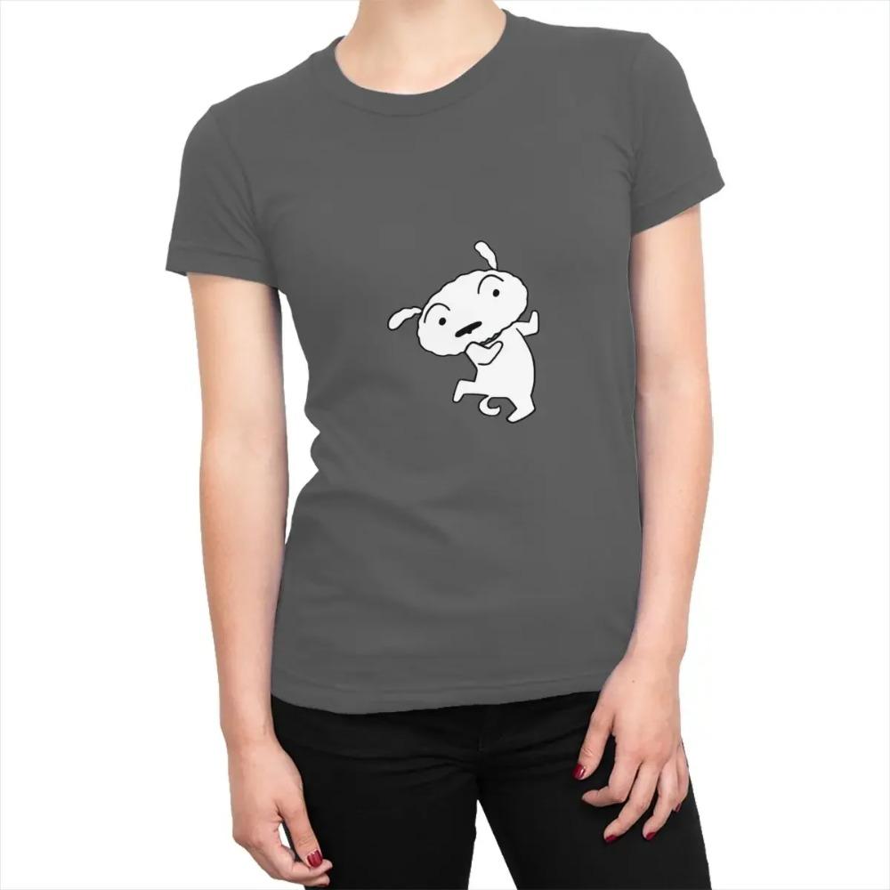 Vintage T Shirt Crayon Shin-chans Casual T Shirts Shiro Hip Hop Tshirt for Woman Hot Sale Summer Awesome Design Tops