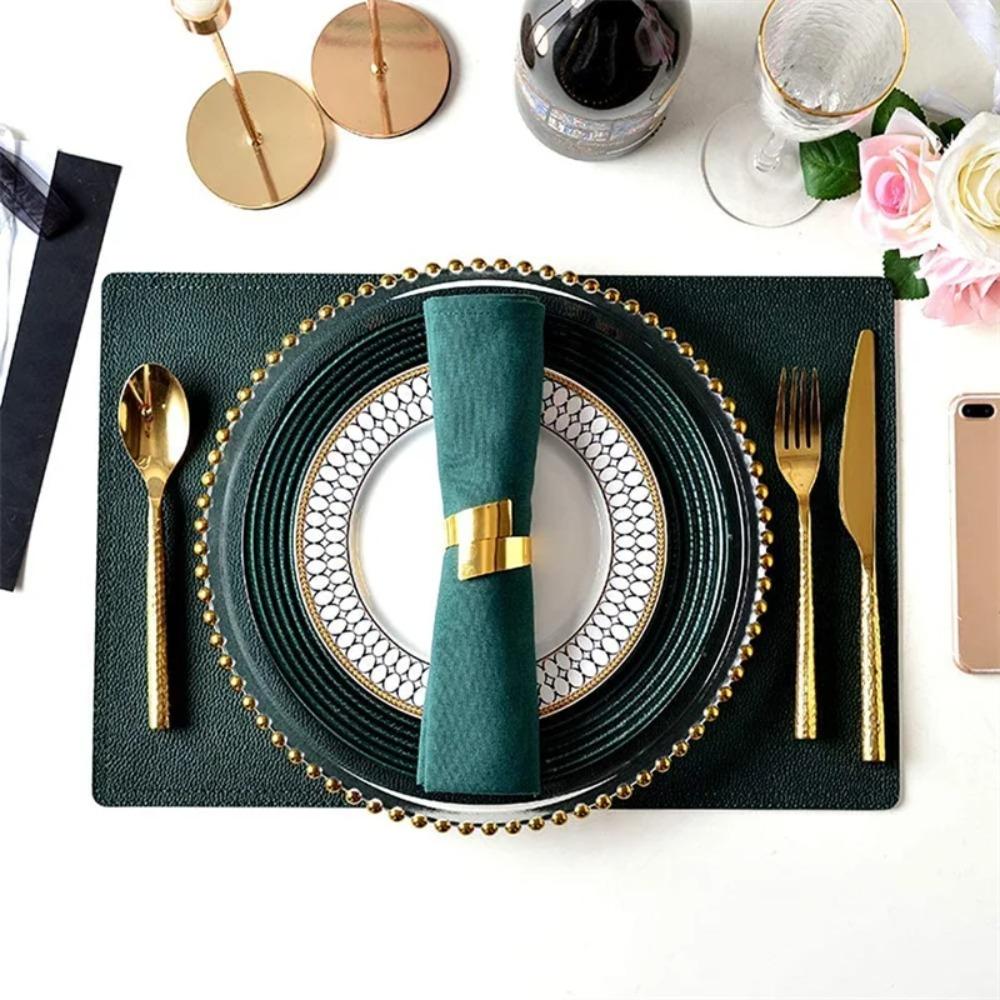 Gold/Silber Serviettenring Vergoldete Hochzeitstuchringe Serviettenhalter Weihnachten