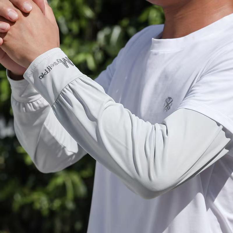 Ice Silk Sun Protection Arm Sleeve UV Resistance Breathable Quick Dry for Running Motorcycling