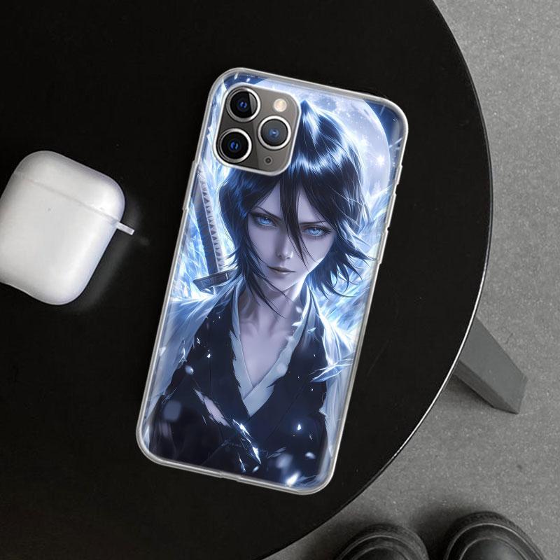 Bleach Kuchiki Rukia Phone Case Cover for iPhone 11 12 13 Mini 14 15 Plus 16 Pro Max 17 Air 7 8 + SE Art Customized Fundas 11 12