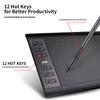 G10 1060Plus Grafický tablet 10x6 palců Designový tablet pro digitální kreslení 8192 úrovní Bezbateriové pero 10měsíců pro Windows a MacAA