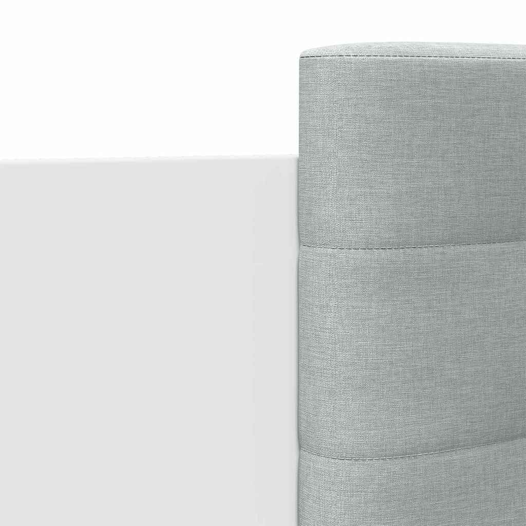 Bed Frame with Headboard and LED Lights White 75 x 190 cm
