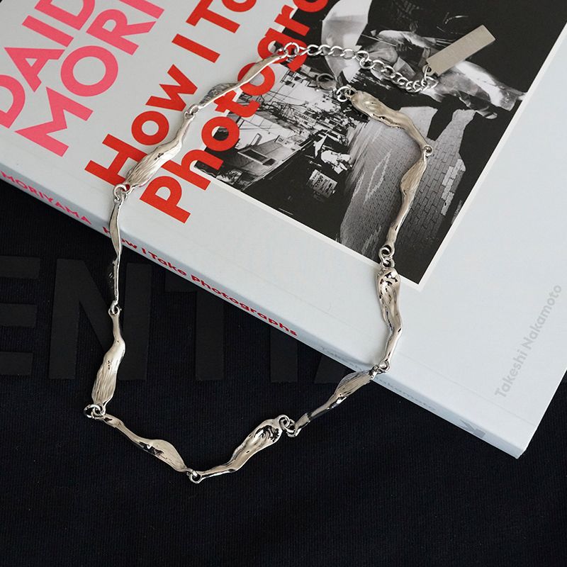 

Kansai Decorative Necklace Hip Hop Trend Personalized Ribbon 35cm + extension chain 6cm