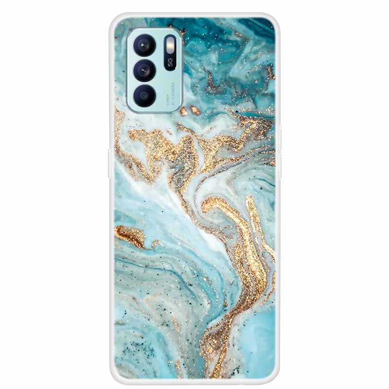 For OPPO Reno6 Z Cases Reno6 5G 6 Pro+ Clear Marble Soft TPU Silicone Cover For OPPO Reno 6 Pro Plus Phone Cases Reno6 Z CPH2251