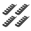 4 Pcs Cable Holder Clip 5 Slots Acrylic Phone Tablet Charging Cord Management   for Desk Wall