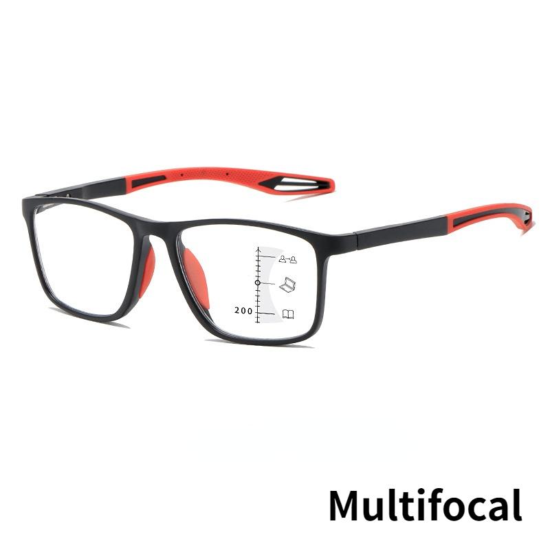 Multifocal Reading Glasses Men TR90 Anti-blue Light Women Progressive Eyewear Ultralight Sports Farsight Eyeglasses +1.0 To +4.0
