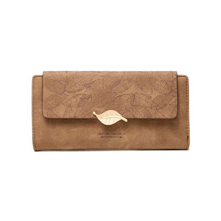 Кошелек женский нишевый дизайн простая длинная сумка в стиле ретро для мобильного телефона женский кошелек с матовым листом новый тренд универсальный женский кошелек 1644₽