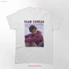 Team Conrad Klassisches T-Shirt vintage Gewaschen Designer-Kleidung Leicht Bequemes Oberteil Für Den Alltag Vielseitige Mode