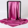 Women's Silky European Satin Silk Scarf Shawl - Large 90x90cm, Plain Color, Square Headscarf