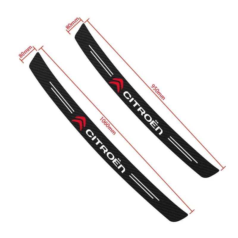 Car Trunk Guard Plate Protector Decoration Film Sticker For Citroen C4 Picasso Grand Picasso C1 C2 C3 C5 Aircross Auto Accessory
