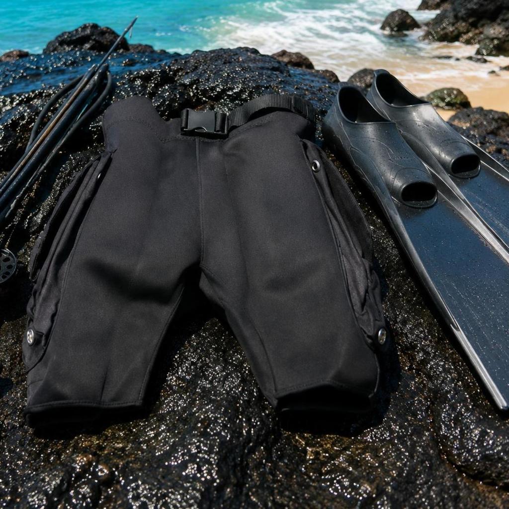 Spearfishing Utility Shorts 3 Mm Cargo Dive Water Sports Gear