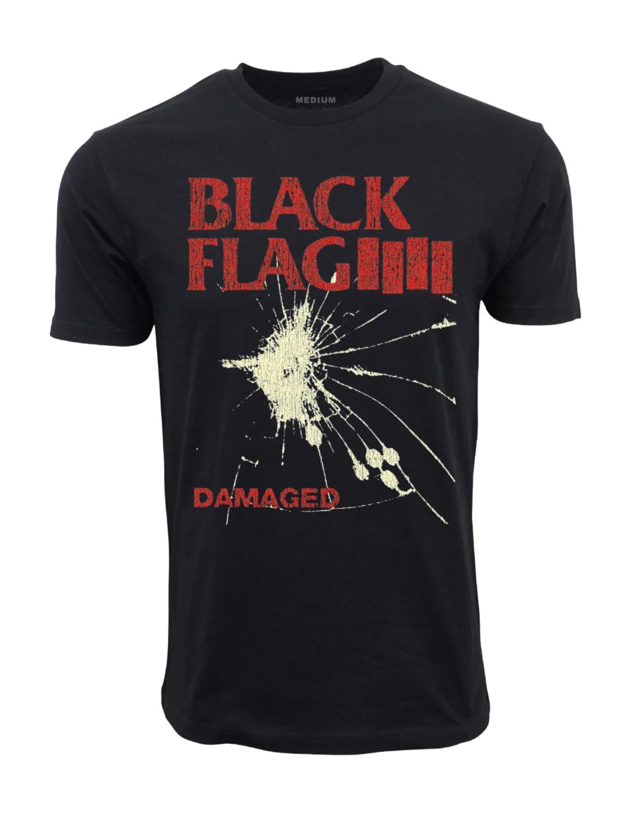 Unisex Adult Casual Graphic  81 DAMAGED FLAG GRAPHIC T-SHIRT Shirt M