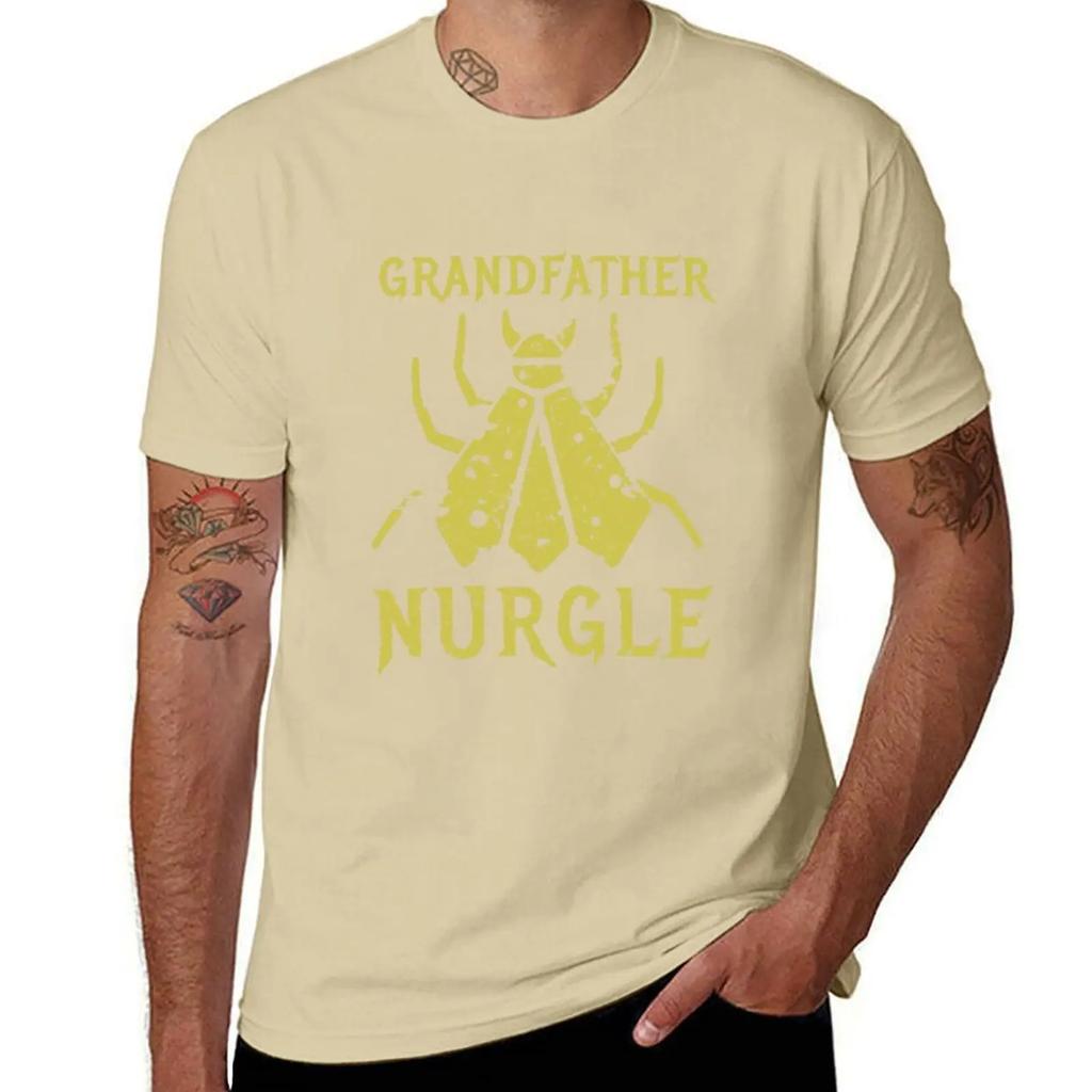 Papa Nurgle Fliege T-Shirt übergroßes Grafik-T-Shirt schlichte Anime-Sachen Vintage-Kleidung T-Shirts für Männer