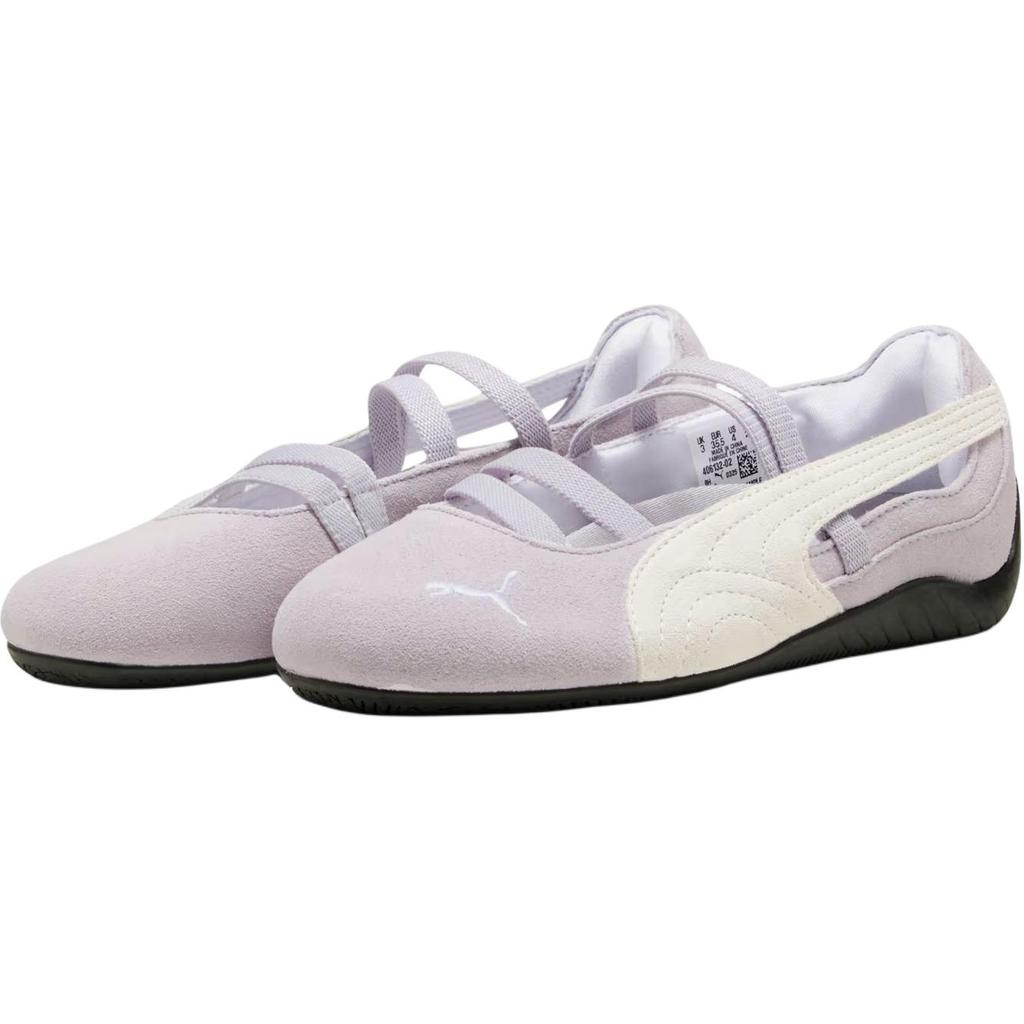 Puma Speedcat Ballet Suede Comfortable Durable Low Top Training Shoes Unisex sneaker Purple White 406132-02