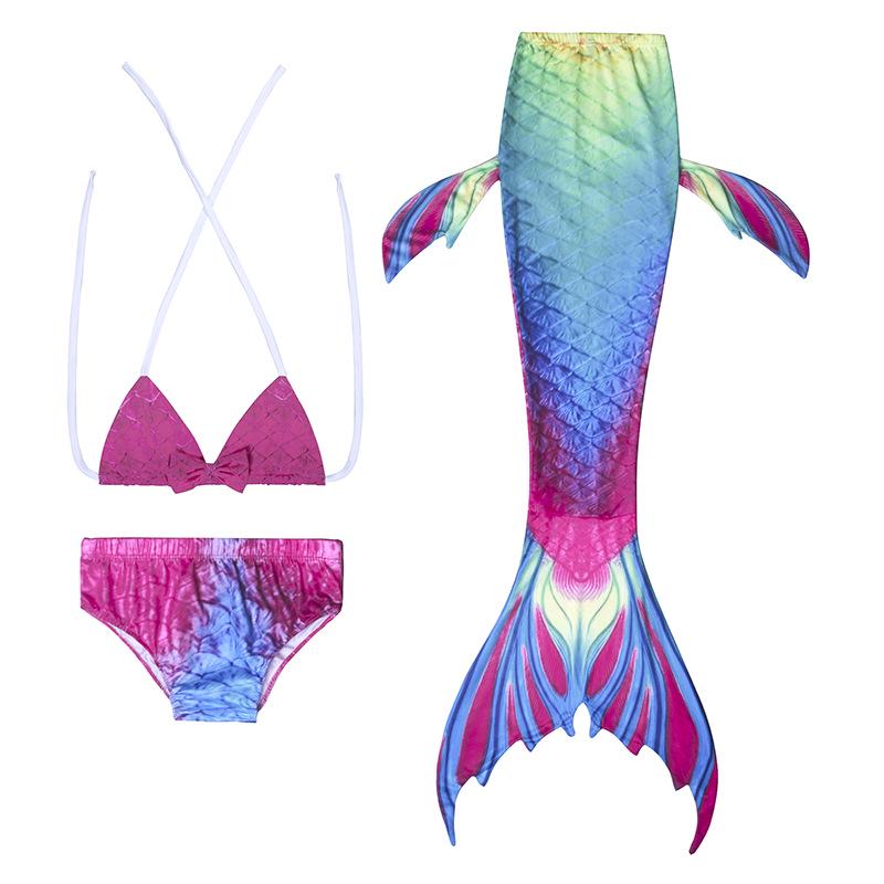 2025 Kids' Mermaid Tail Swimsuit Costume Bikini