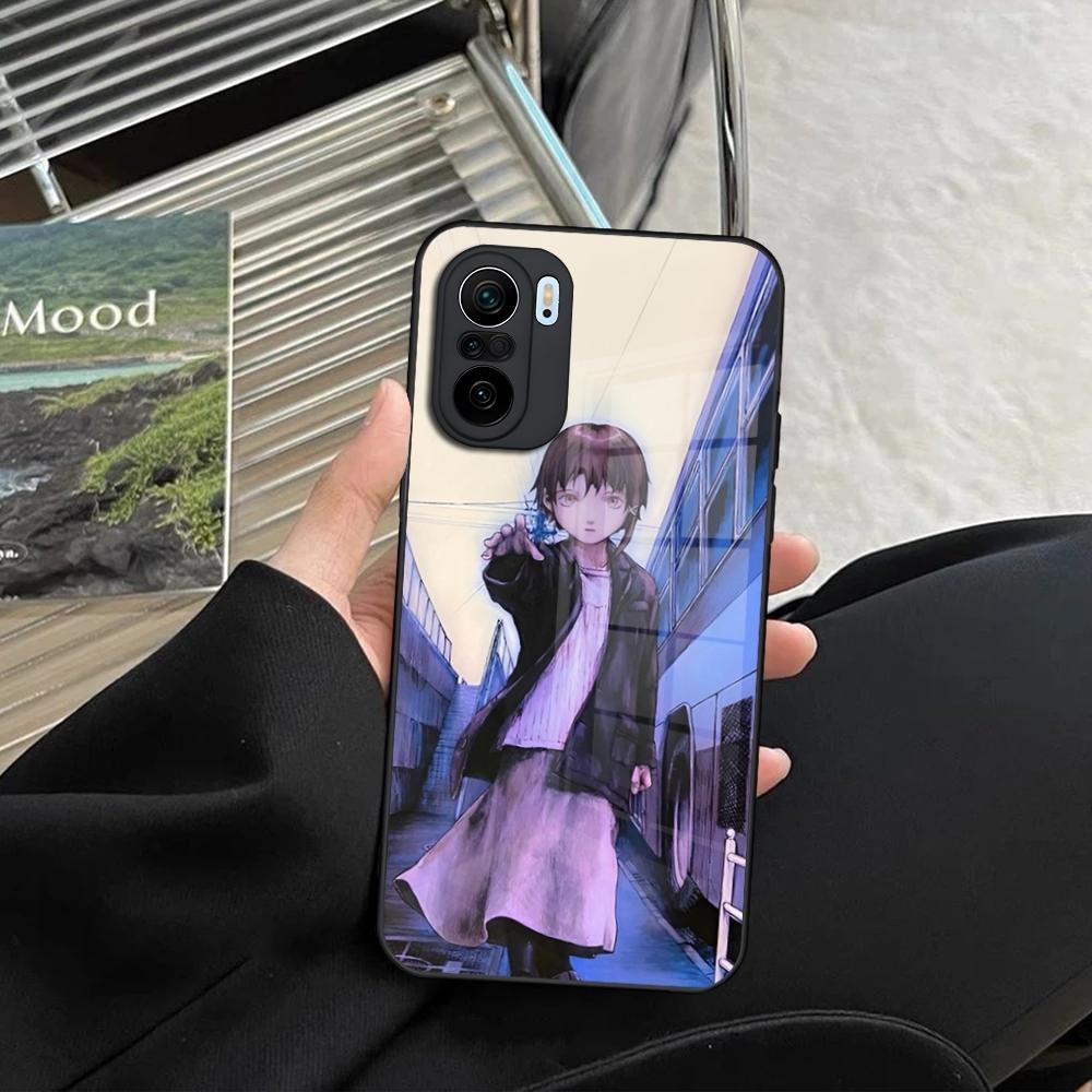 

S-Serial E-Experiments L-Lain Phone Case for Xiaomi Redmi Note 14 13 12 11 Ultra Pro Lite 5G toughened glass Cover Redmi Note 12 4G