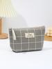 Multifunctional 3D Linen Makeup & Coin Bag with Large Capacity