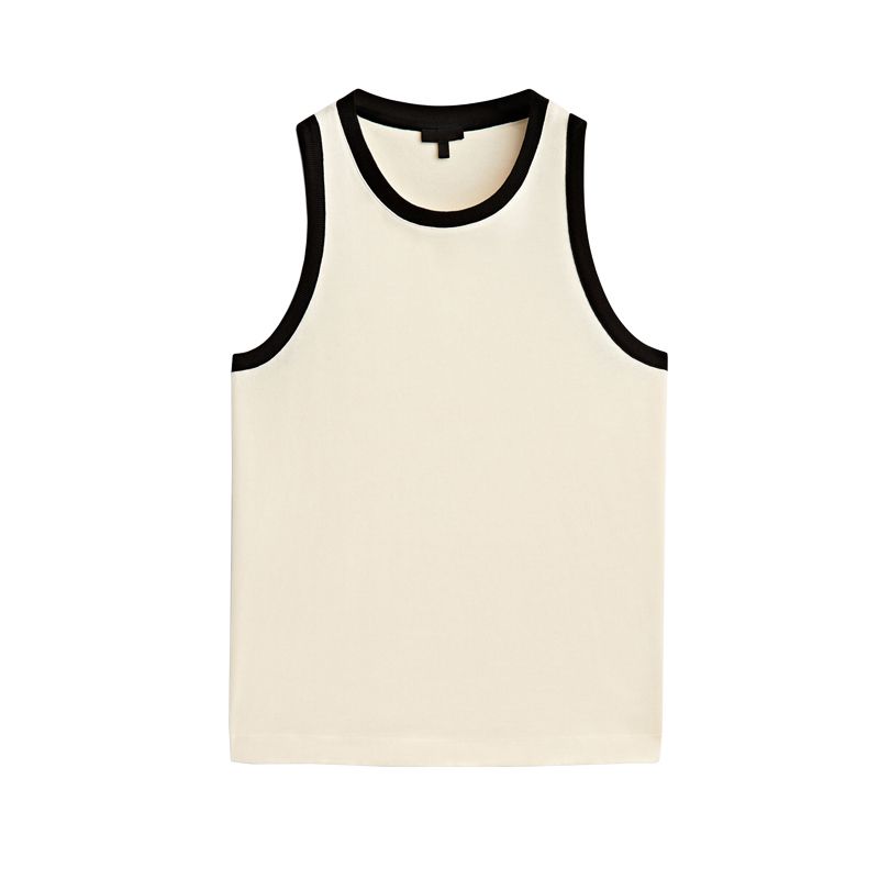 Spring New Top Silm Sleeveless Patchwork Vest MD