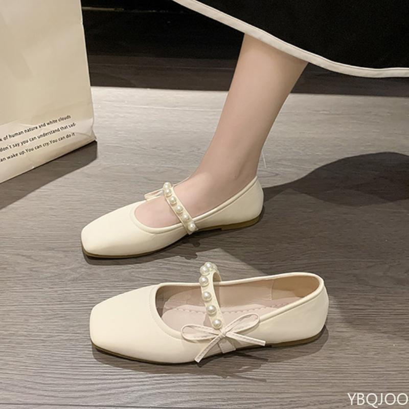 Fashion Spring Autumn Mary Zhen Single Shoe Women's New Flat Bottomed Fairy Style Gentle Soft Soled Small Leather Shoes Zapatos De Mujer