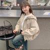 Autumn 2025 Girls' Korean-Style Windbreaker Jacket