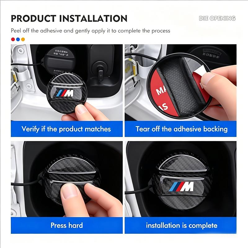 Carbon Fibre Fuel Cap Fuel Tank Decorative Protection Cover Stickers For BMW G80 G06 G07 G42 G14 G15 G16 F82 F20 F21 F83 M2 M3 M HV0
