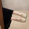 French Flat Mary Jane Shoes For Women With Buckle Detail And Low Heel For Daily Wear
