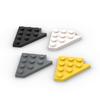 MOC 10PCS 3936 Puzzle High-Tech Wedge Plate 4x4 Wing Left Building Blocks Kit Particle Board Bricks Toys For Children Gifts
