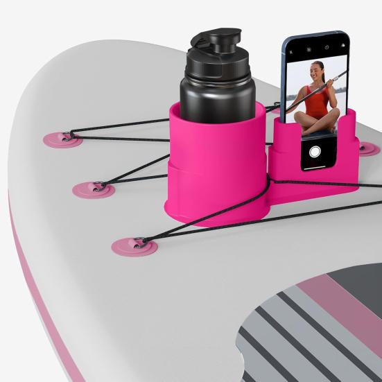 Držák na nápoje a telefon pro kajak, Držák na mobilní telefon a kelímek na paddleboard, Držák na láhev s vodou a rybářské náčiní pro surfové prkno, Příslušenství pro kajak