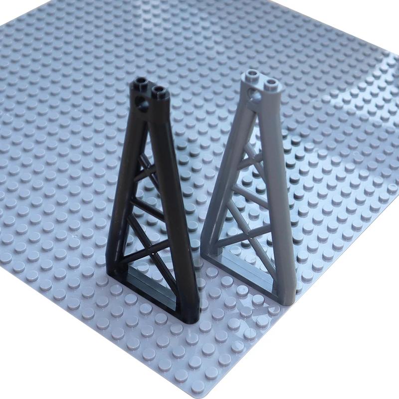 Non-Toxic Support 1X6X10 Girder Triangular Building Blocksmoc Parts Assemble Particles Diy Bricks Compatible With 64449 Toys For Children