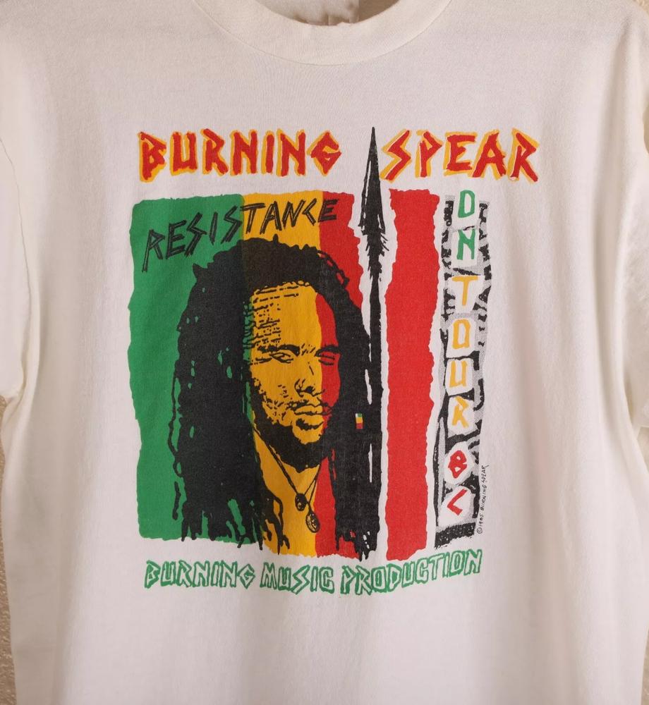 Rare Burning Spear Band Collection Gift For Fan T-shirt XL