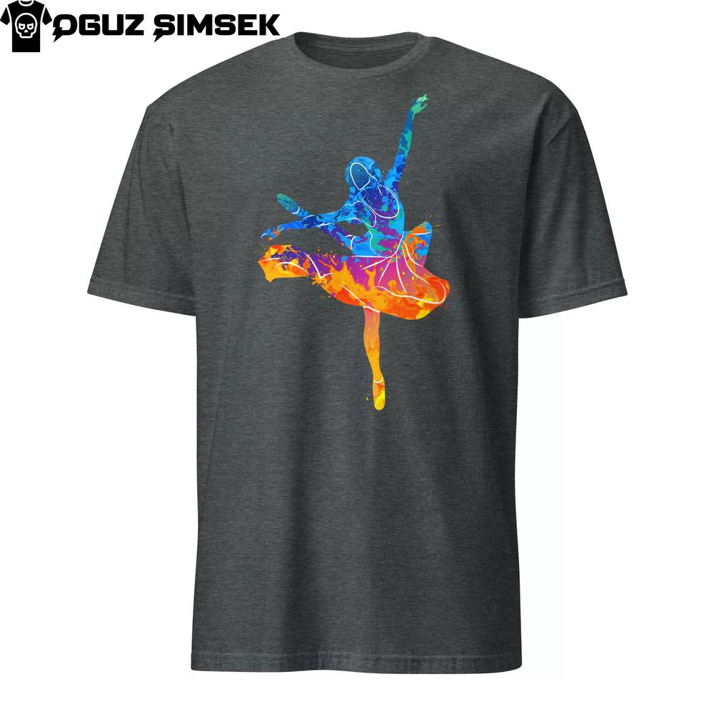 

Абстрактный силуэт танцующей балерины, унисекс футболка | Футболка с коротким рукавом 3XL