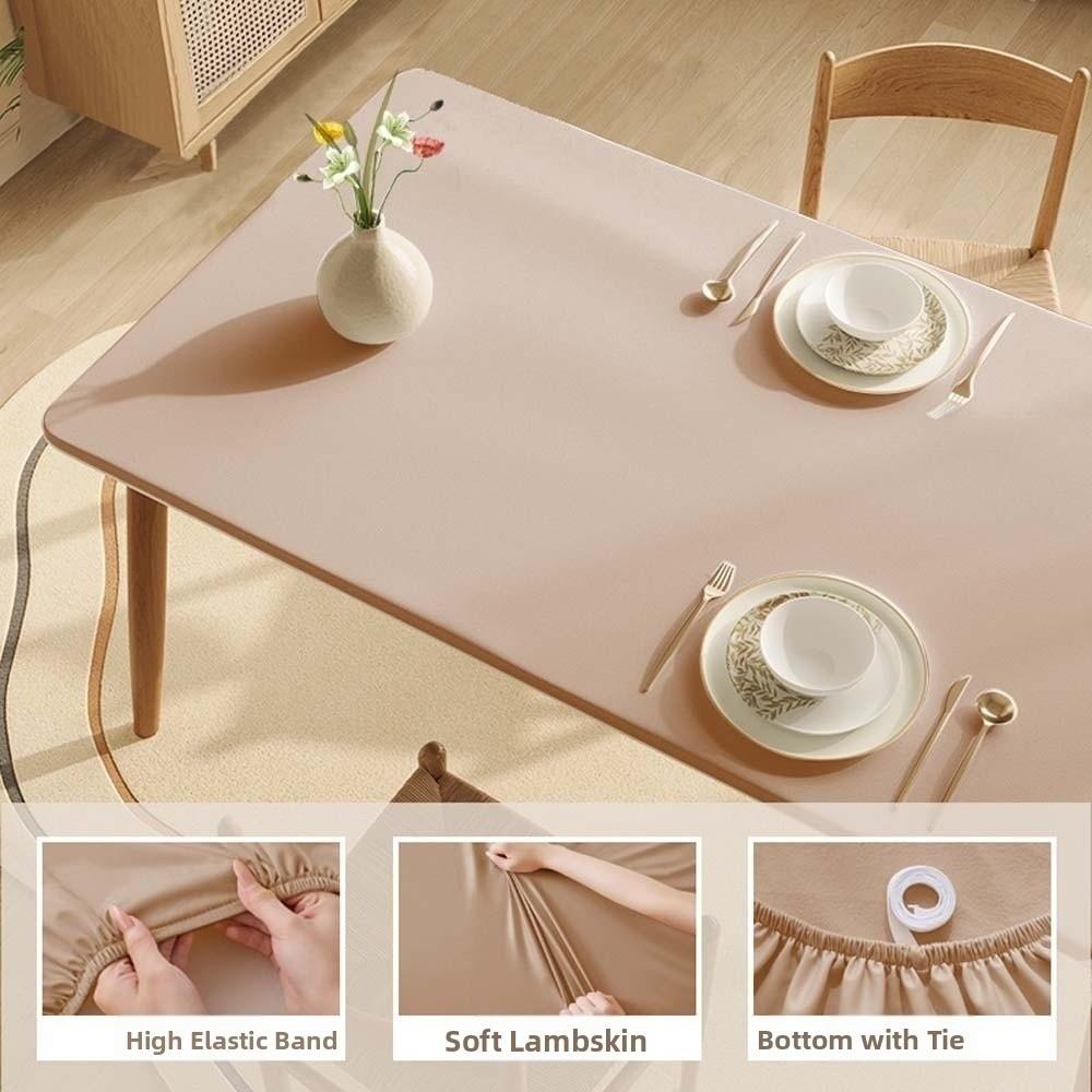 Smooth Imitation Sheepskin Tablecloth Rectangular Desk Protection Cover  Banquet