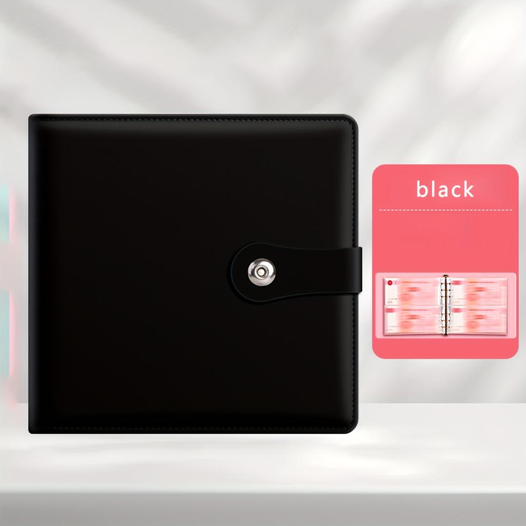 Sparebok med stor kapasitet, kan romme 200 sedler, budsjett-samlepose, sparepenger-utfordring, sparepenger-samlepose