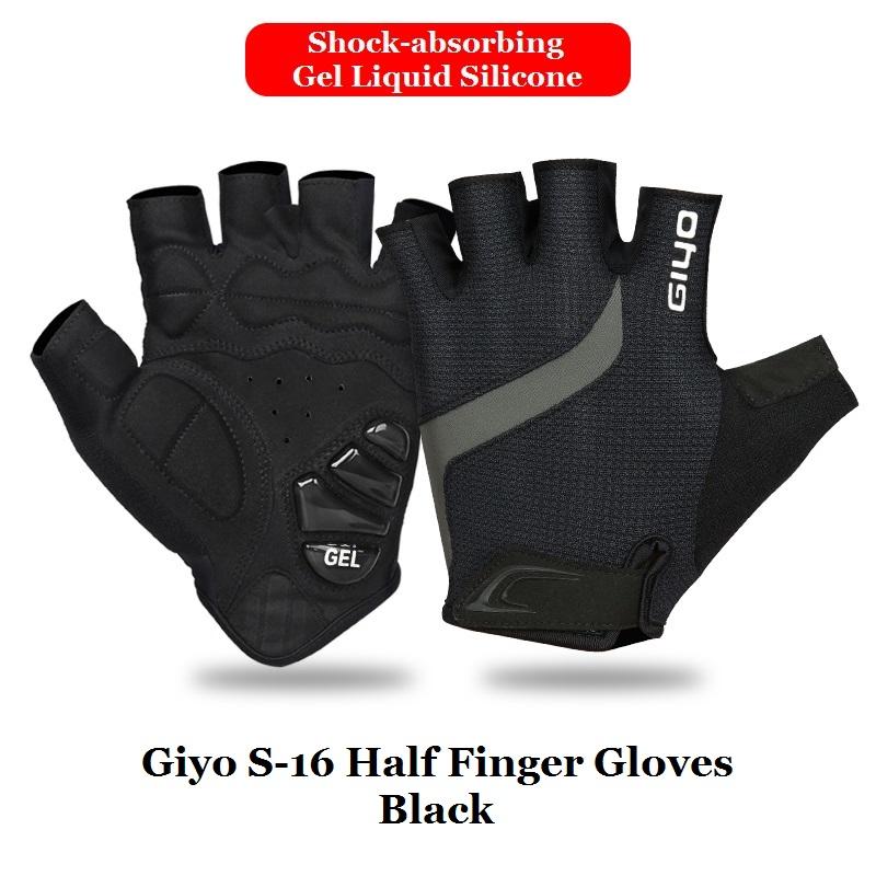 Giyo Breaking Wind Cyklistické rukavice bez prstů Protiskluzové cyklistické palčáky Závodní silniční kolo Rukavice MTB Biciclet Guantes Ciclismo