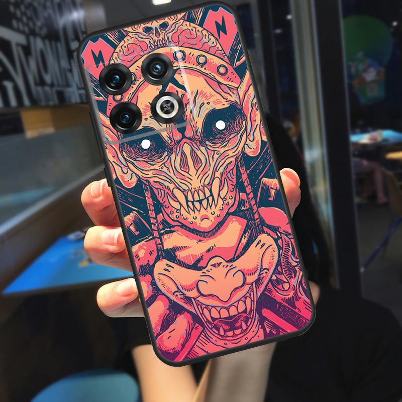 Samurai Mask Warrior Helmet Funda For OnePlus 12 12R 13 R 11 9 10 Pro 8T 9RT 10T OnePlus Nord N20 N30 CE 4 2 3 Lite Case