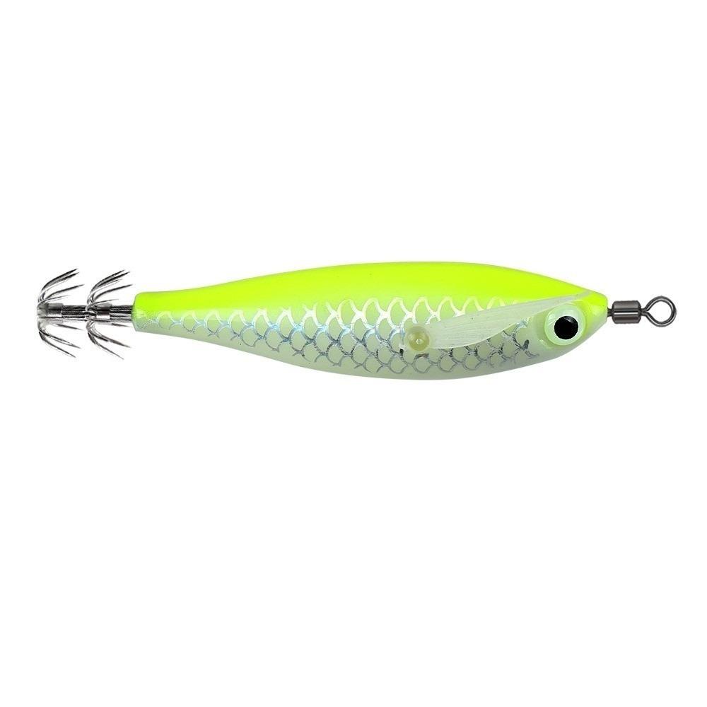 Laser Luminous Luminous Fishing Bait Wood Material 8cm/5.6g Wood Shrimp Egi Shrimp Shape Floating Lure Cuttlefish Fishing