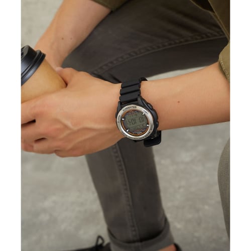 Citizen Q&Q Watch Digital Radio Solar Waterproof Date Urethane Belt MHS7-300 Men's Black