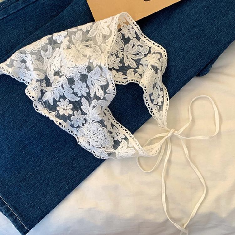 Soft and Comfortable Lace Hair Bandanas for Women Bohomian Flower Hair Scarf