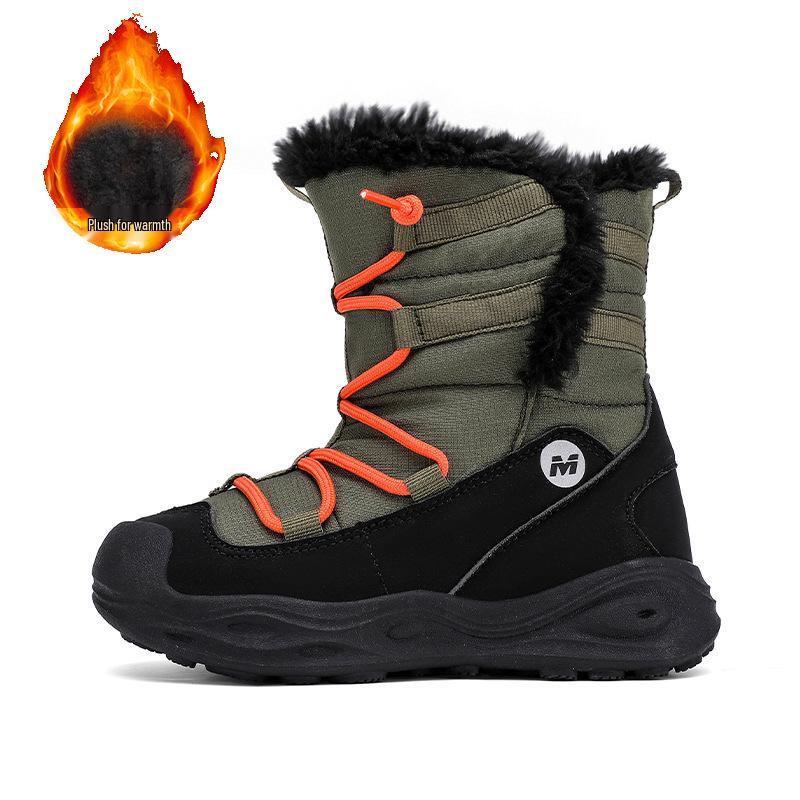 2025 Winter Kids' High-Top Non-slip Waterproof Snow Boots