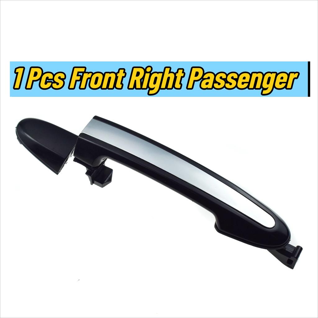 1/2/4 Pcs Outside Door Handle w/ Chrome For Hyundai Santa Fe 2.4L 3.5L 2007 2008 2009 2010 2011 2012 Front / Rear Left or Right