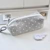 INS Polka Dot Design Pencil Case Large-capacity Soft Touch Stationery Pouch Pen Bag Students