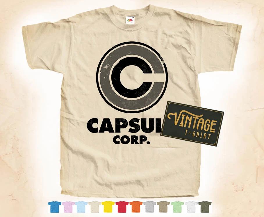 

Black Print CAPSULE CORP T-SHIRT Tee Vintage Poster 12 Colors S-5XL 2XL