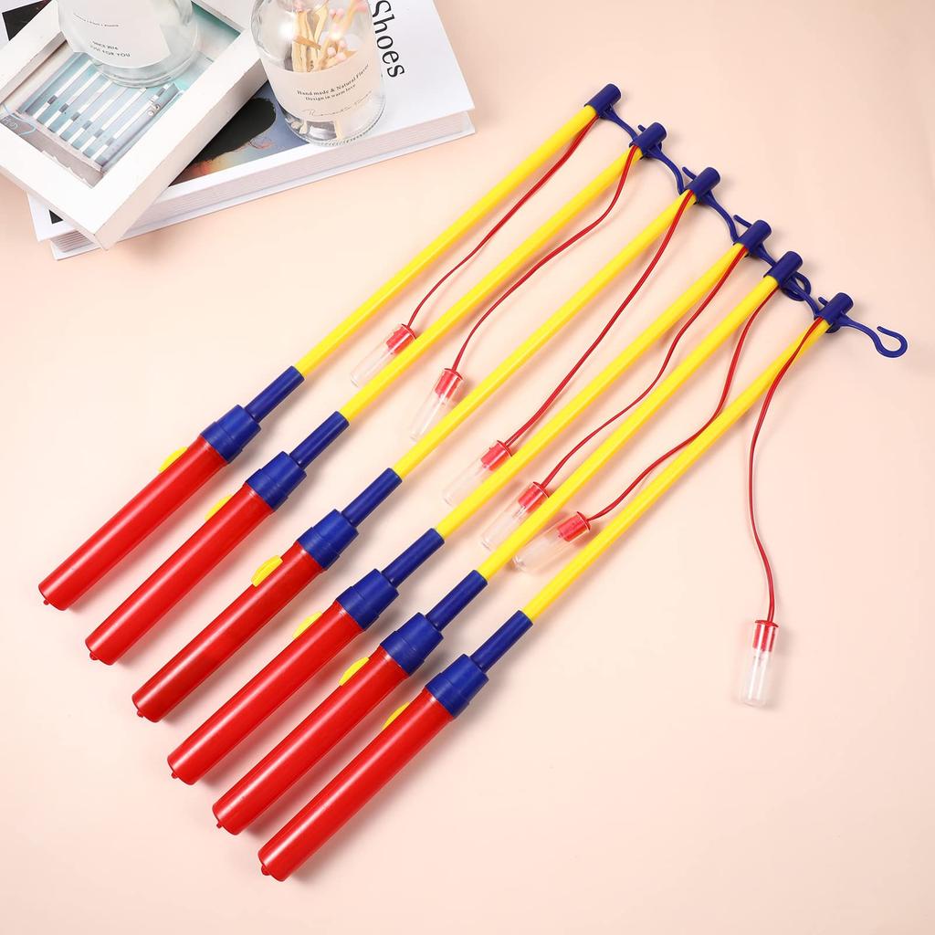 Frcolor Lantern Sticks, Set of 6, Lantern Handles, Plastic Poles, Handheld Lantern Hangers, Accessories, Decorations, Toys