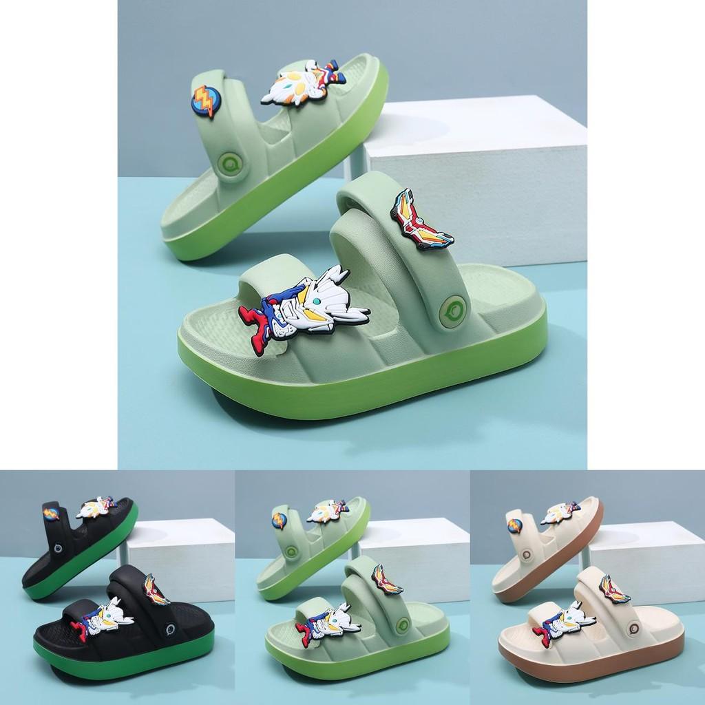 Bottom Stylish Soft Kids Beach Shoes In Black Green Beige For Boys And Girls Perfect For Wear Summer