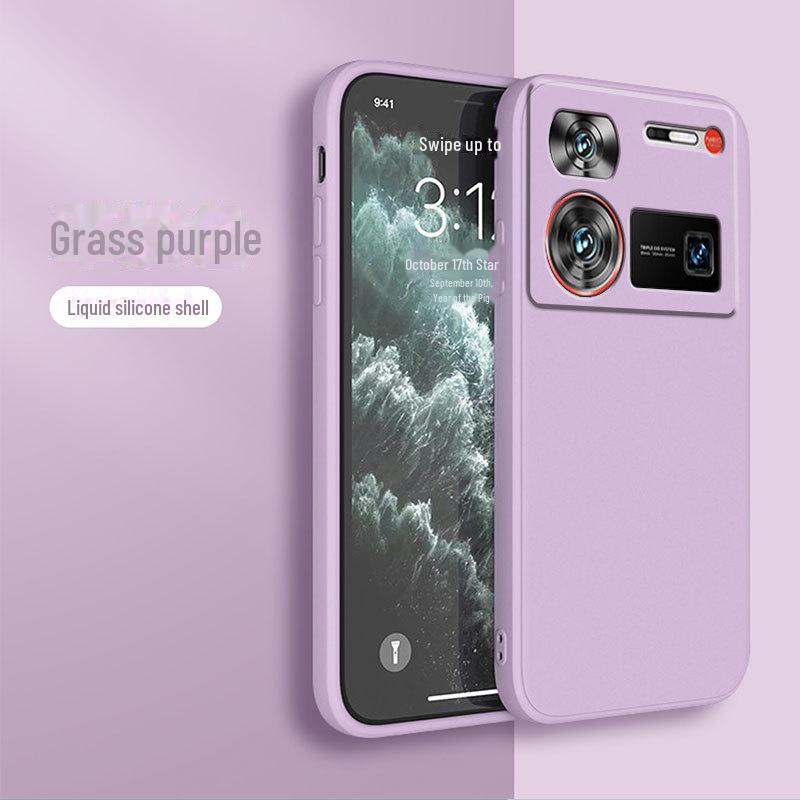 Kompatible Nubia Z70 Ultra Flüssigsilikon Anti-Fall Schutzhülle