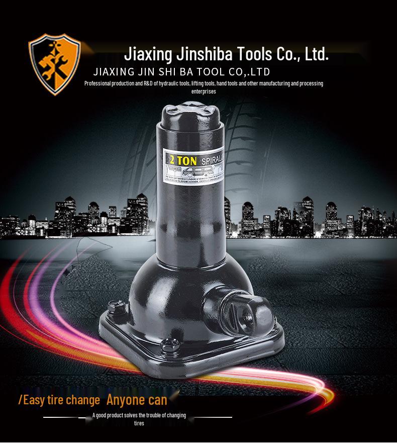 Jinshiba 2T Double-Section Vertical Hydraulic Car Jack