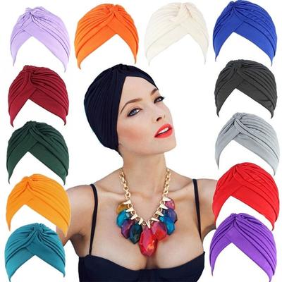 Headwear Head Cover Hat Bandana Ladies Head Wrap Chemo Cap Muslim Hat Stretchy Turban